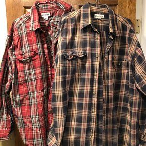 Carhartt Flannel Long Sleeve Shirts XXL